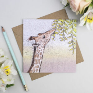 Giraffe-Greeting-Card